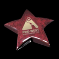 Elgin Rosewood Star Paperweight